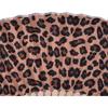 Hand Fan Bamboo Leopard Printed Folding Fan Cotton For Party Wedding Gift with Fan Cover