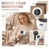 Removedor de Fiapos Elétrico Portátil para Roupas com Display LED Bateria Recarregável para Suéteres Cobertores Estofados e Tecidos Macios
