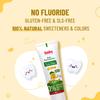 BabyOrgano Kräuter-Kinderzahnpasta Mango-Geschmack Für Kleinkinder und Kinder Fluoridfrei Sicher zu schlucken Packung mit 1 50g