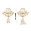 Elegant Pearls Waterdrops Shaped Ear Clip Attachment For FreeClip 1 2 Earbuds Enhancer Coppers Zircons Embellishment