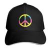 TieDye Friedenszeichen Hippie Bohème Festival Symbol Baseballkappe Fischerhut Große Größe Hut Schiffermütze für Unisex Hüte Unisex Damen