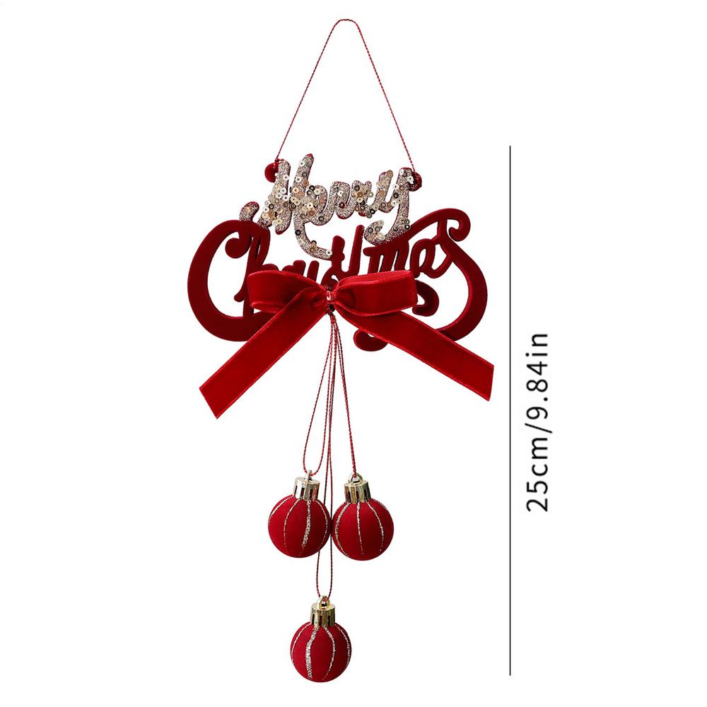 

Bell Ornaments for Christmas Tree Flocking Festive Decoration Holiday Decor Pendant Ornament for Home Front Door Office Wreath