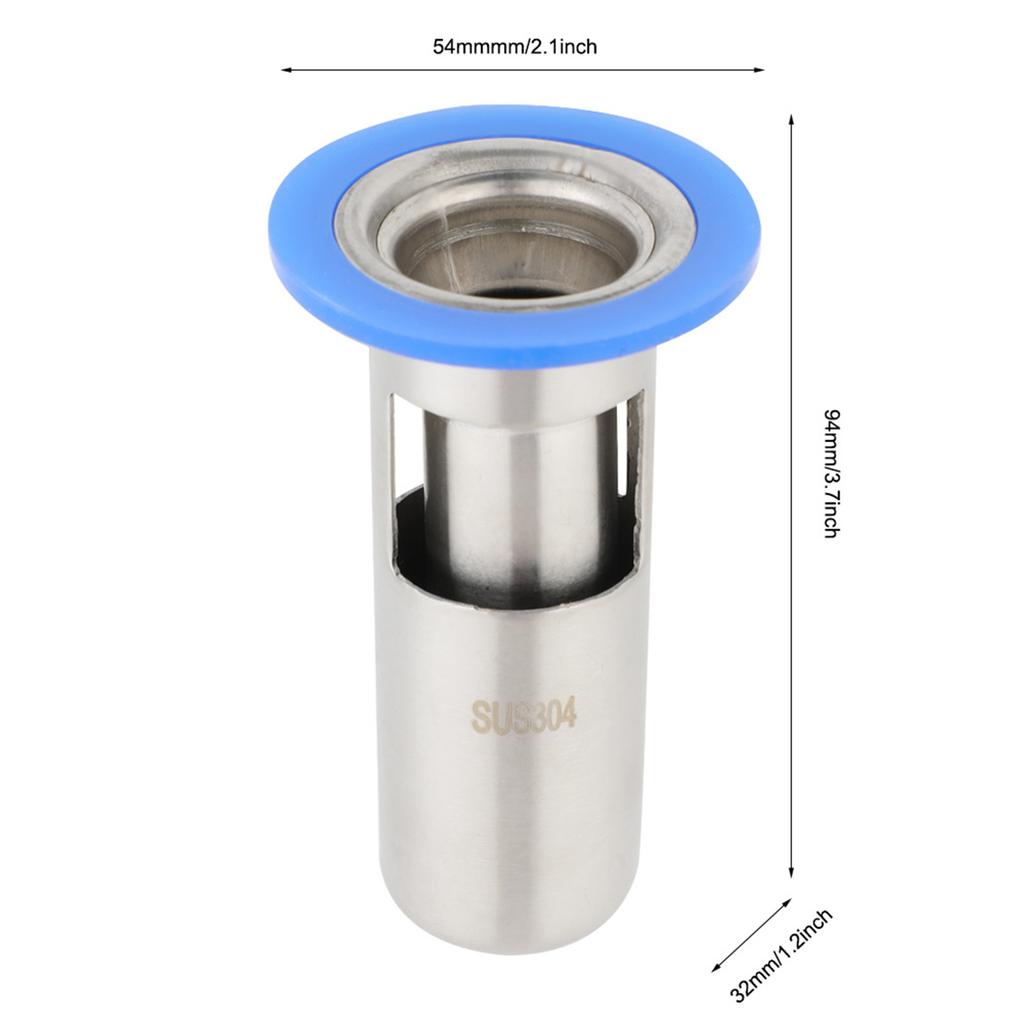 Stainless Steel Shower Floor Drain Bathroom Drainage Gully Thicken(Large 304 )