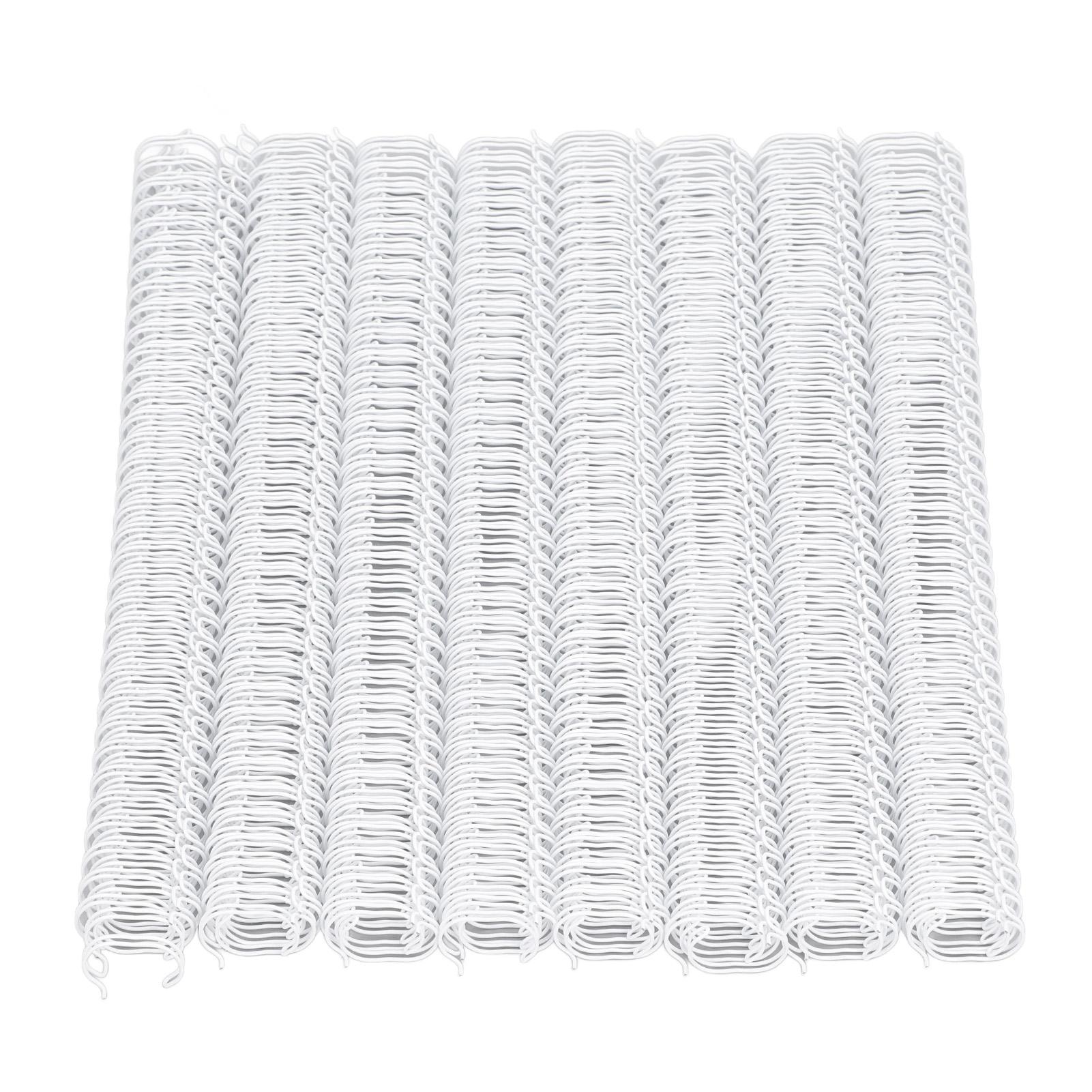100 шт. Двойные петлевые проволочные переплетные шипы 916 дюймов 34 петли 3:1 шаг 120 листов вместимостью A4 спираль