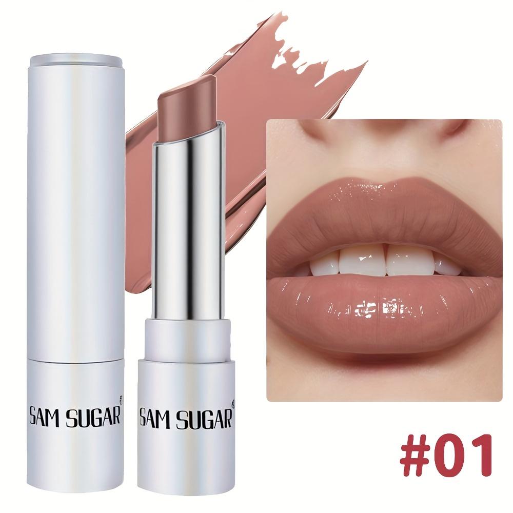 SAM SUGAR Matte Lip Gloss & Lipstick Hybrid - 6 Shade All-Day Waterproof Tinted Lip Color, Moisturizing Long-Lasting Lip Glossy