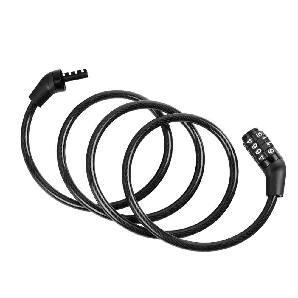 Anti-theft Bike Lock MTB 4 Digit Code Motorcycle Password Lock Portable Universal Bike Cable Lock Mountain Road Bike