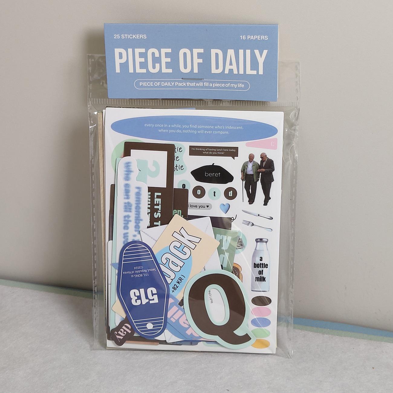 Korean Style Oab Studio Body Pack Planner Collage Sticker Set