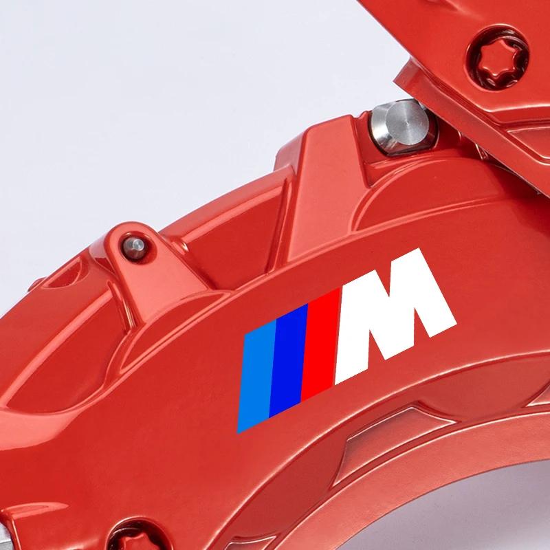 6KS Samolepka na brzdový třmen auta Žáruvzdorná 3D samolepka Nálepka Pro BMW M4 M8 Řady 5 E39 E60 E61 F10 F11 F07 G30 G31 G15 Z4 E89