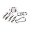 Stainless Steel Ceiling Hammock Hanging Kit 551lb Capacity Suspension Hook Hanger for Yoga Hammock Swings