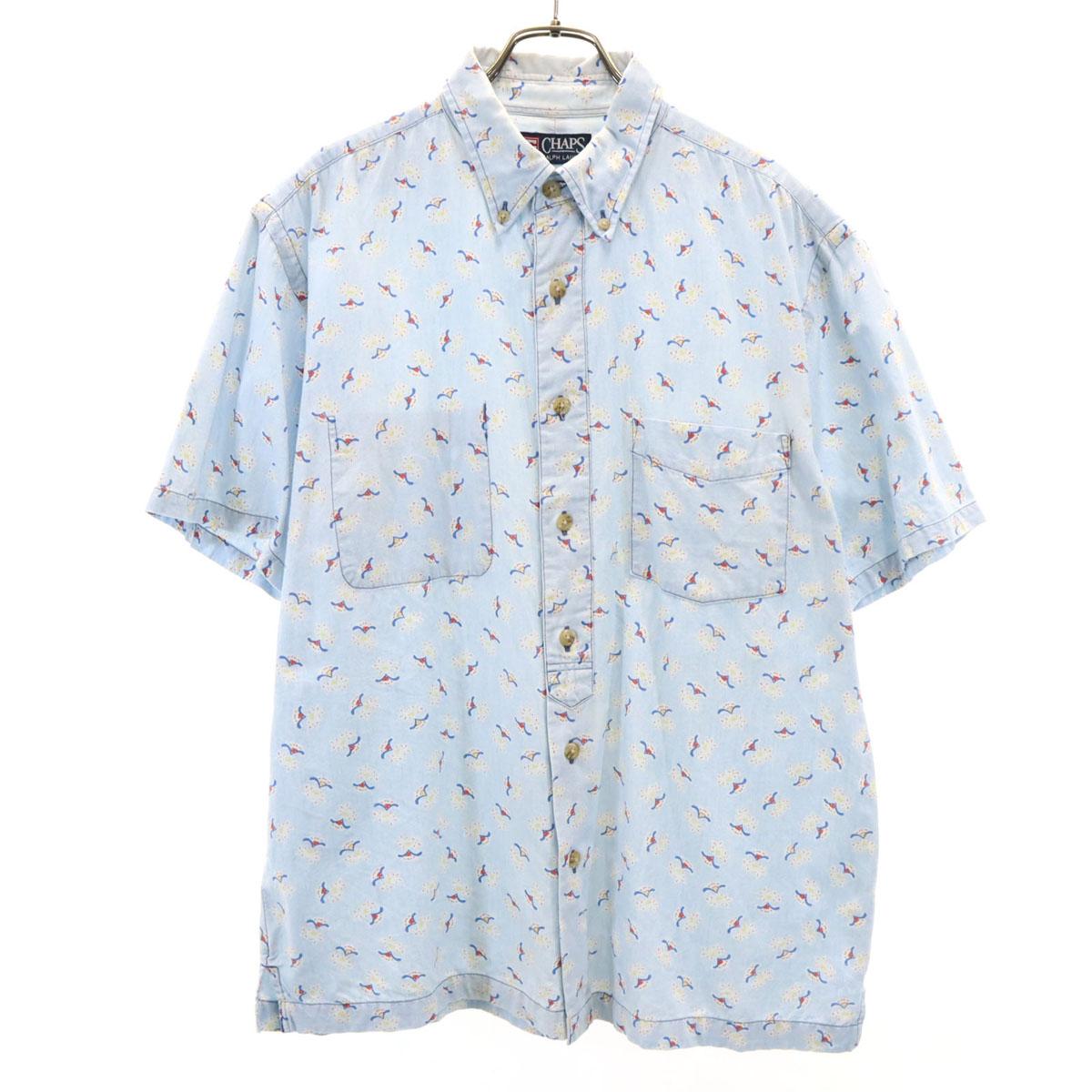 

CHAPS RALPH LAUREN Комбинезон с ручками Рубашка с коротким рукавом на пуговицах L Мужской Б/У