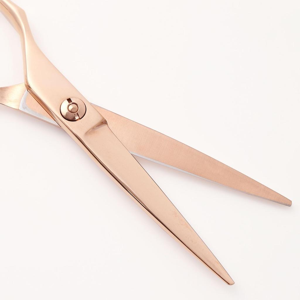 A Japanese Scissors Manufacturer Specializing In GTZ Pink Gold Titanium Scissors for Suitable for Hairdressers and DEEDS, (6.0 Inches) Left-handed