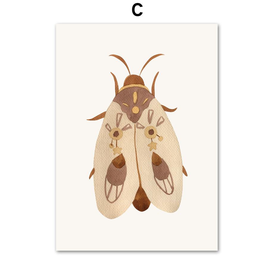 Elefant Kaninchen Katze Sonne Regenbogen Mond Stern Wolke Boho Wandkunst Leinwand Malerei Poster und Drucke Wandbilder Kinderzimmer Dekor