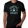 Seattle Hockey Sticks And Puck Washington Kraken Distressed TShirt All Weather Casual Short Sleeve