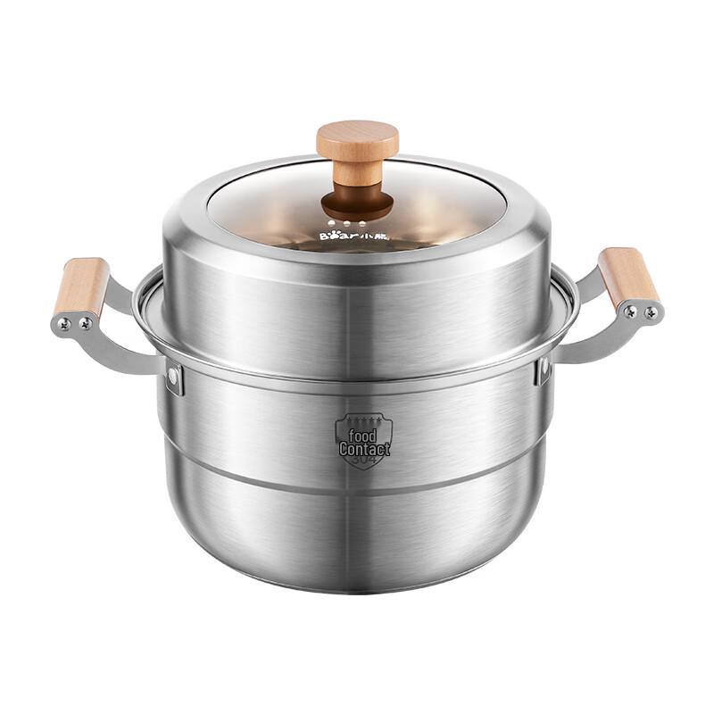 Bear 304 Stainless Steel Steamer & Soup Pot