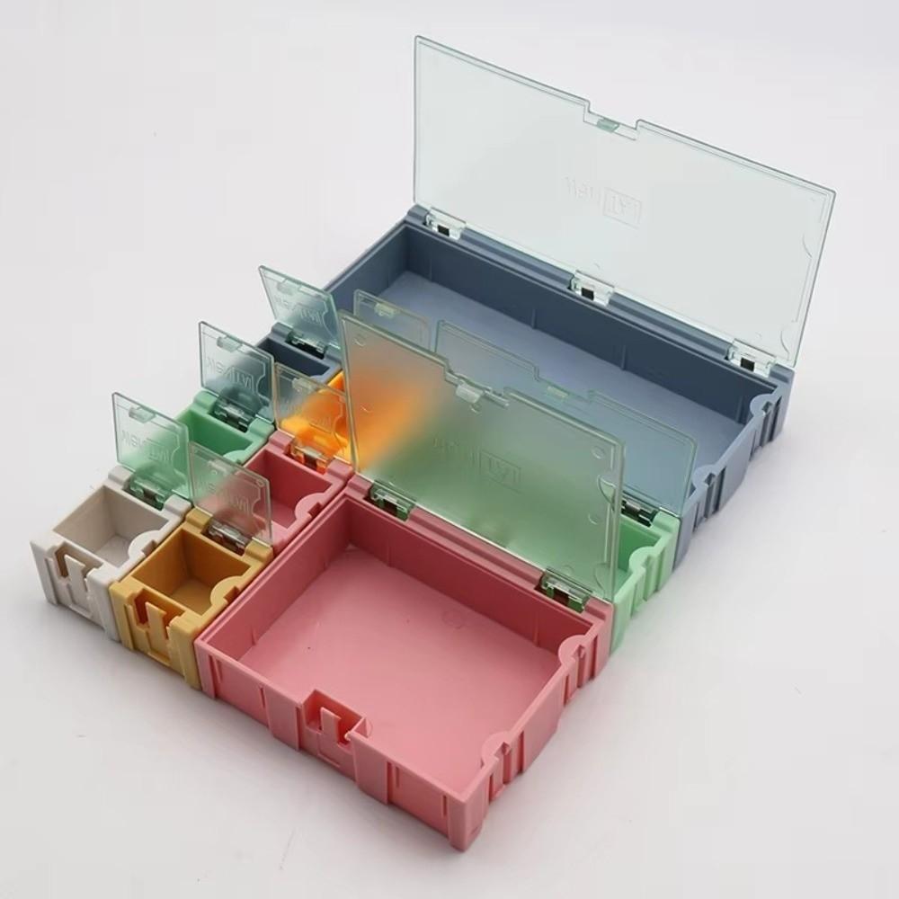 Mini Electronic Component Storage Box Stackable IC Chip Storage Case  For Mobile Phone Repair
