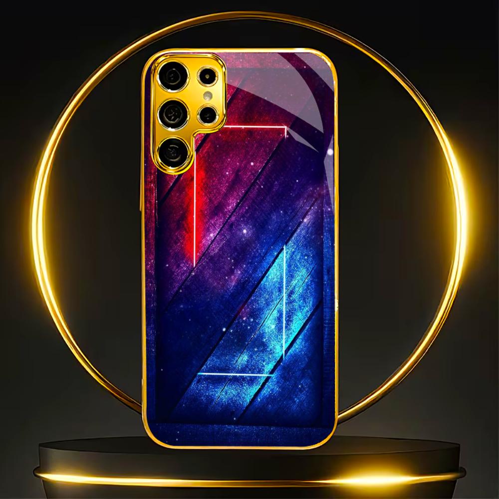 

Red blue faddish cellphone new Bestseller model PhoneCase Glass PhoneCase for Samsung Galaxy S26 S25 S24 S23 S22 FE,Ultra,Plus GalaxyS25