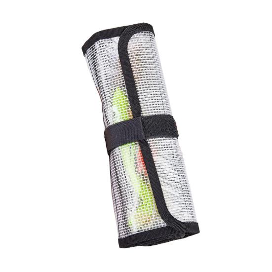 Roll-up Fishing Lure Storage Bag Waterproof PVC Multi-Pocket Fishing Bait Hook Accessories Organizer Pouch Fishing Enthusiasts Gift