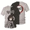 Short Sleeve Sweatshirt Cartoon Top 3D Printed T-Shirt Anime Demon SlayerSummer Street Fashion T-Shirt Top
