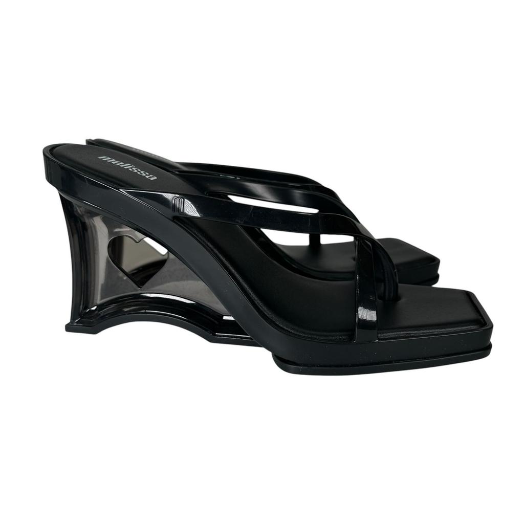 Melissa (24.5) MELISSA GLASS HEEL AD Women Sandals Black