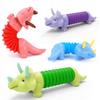 Sensory Caterpillar Anti-Stress Pop Tube LED Triceratops Dino Luminous