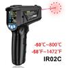 Digital Infrared Thermometer Pyrometer Double Laser High Temperature Meter Gun IR02 Outdoor Food Kitchen Thermometers Heat Meter