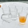 2er Set 320ml 11oz Transparentes Glas mit Hammermuster Tasse Nordischer Stil Brandyglas Trinkgeschirr Geschenke für Freunde Getränkebecher