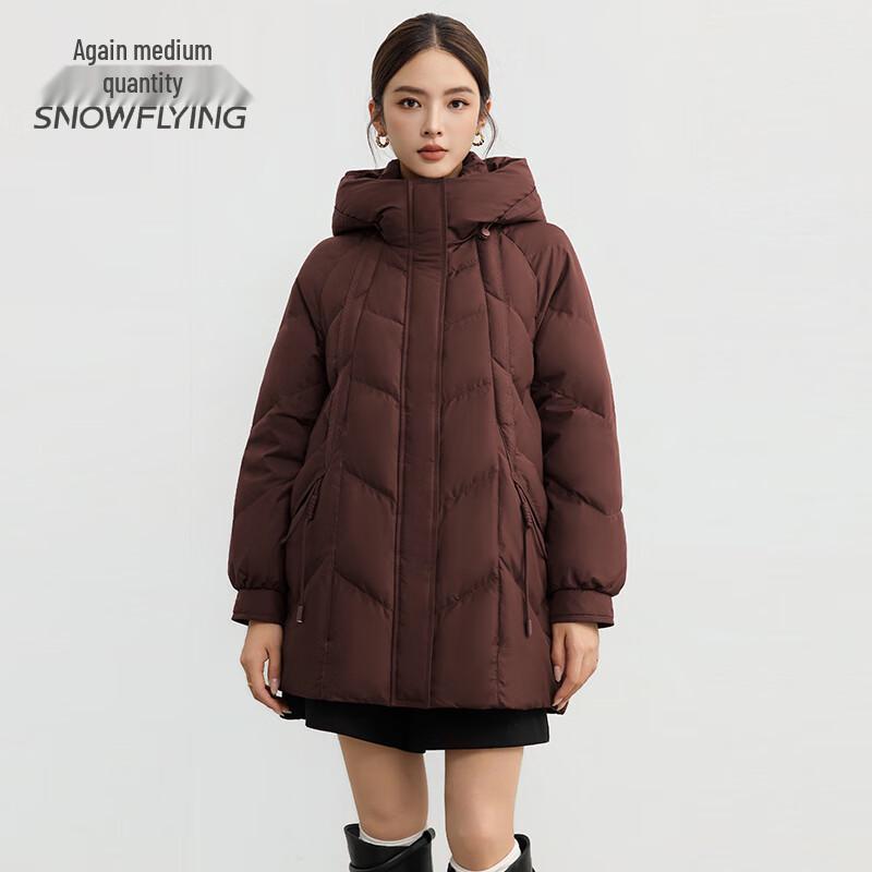 SNOWFLYING 2025 Women's Mid-Length Duck Down Jacket