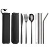 ZISIZ 7-Piece Portable 304 Stainless Steel Cutlery Set