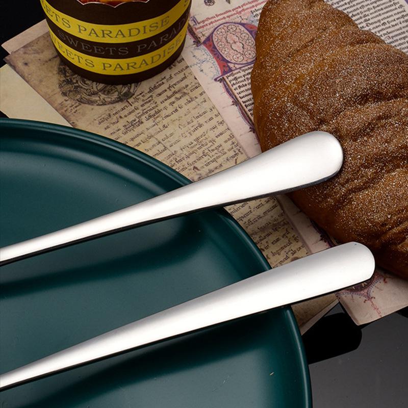 Mingrui 304 Stainless Steel Thickened Long-Handle Serving Spoon for Hotels and Restaurants