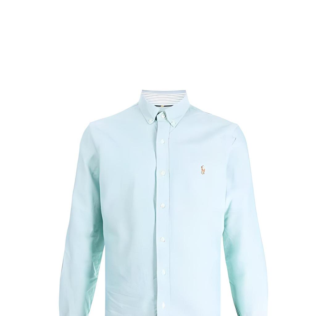 Polo Ralph Lauren Single Breasted Long Sleeve Shirt Men Shirts Green 710852742001