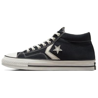 Star Player 76 Bequem und Vielseitig Abriebfest Mittelhohe Espadrilles Unisex Schwarz & Weiß