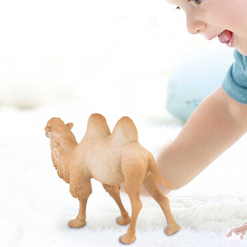 Miniature White Camel Figurine Animal Model Home Decor Kid Children Educational Toys