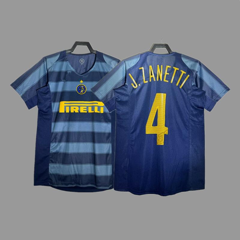 Inter Retro Jersey Football Jersey Classic Baggio Ronaldo Zanetti Figo Adriano Jersey