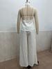 2026 Summer European & American Casual Sleeveless Top and High-Waisted Wide-Leg Pants Set for Women