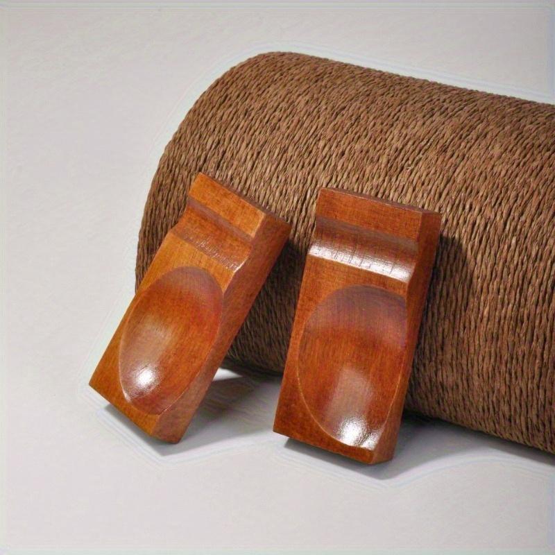 2Pcs Wood Chopsticks Holder Rest Japanese Style Spoon Fork Knife Wooden Tableware Rack Decoration