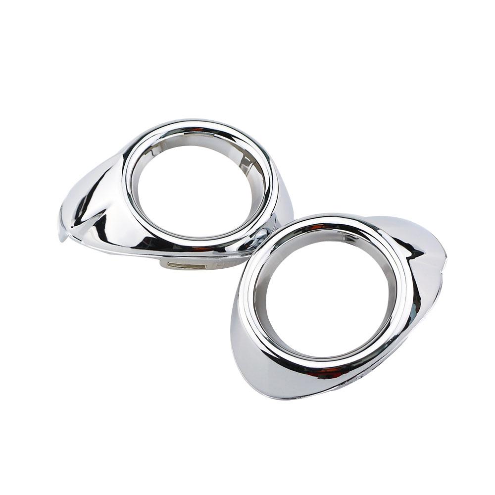 2Pcs ABS Chrome Car Front Right Left Fog Lights Lamp Frame Cover Trim for Ford Focus 3 MK3 2012 2013 2014 Accessories