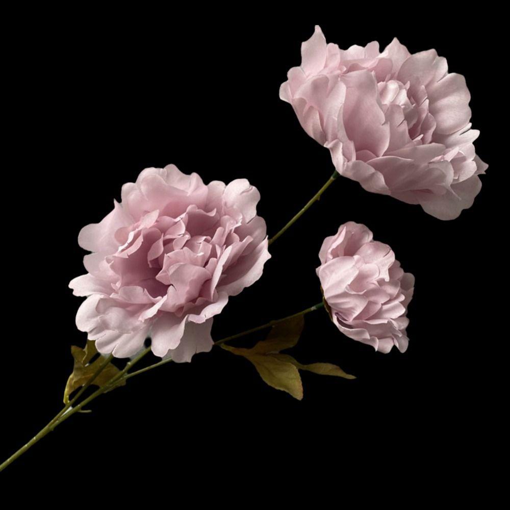 Silk Petals Peony Artificial Flower Multicolor Faux Flower Peony Lifelike Flowers  Wedding Ornament