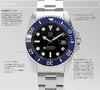 [HYAKUICHI 101] No.1Z Hyakuichi 20 ATM Water Resistant Diver's Watch with Ceramic Bezel (Blue X Black)