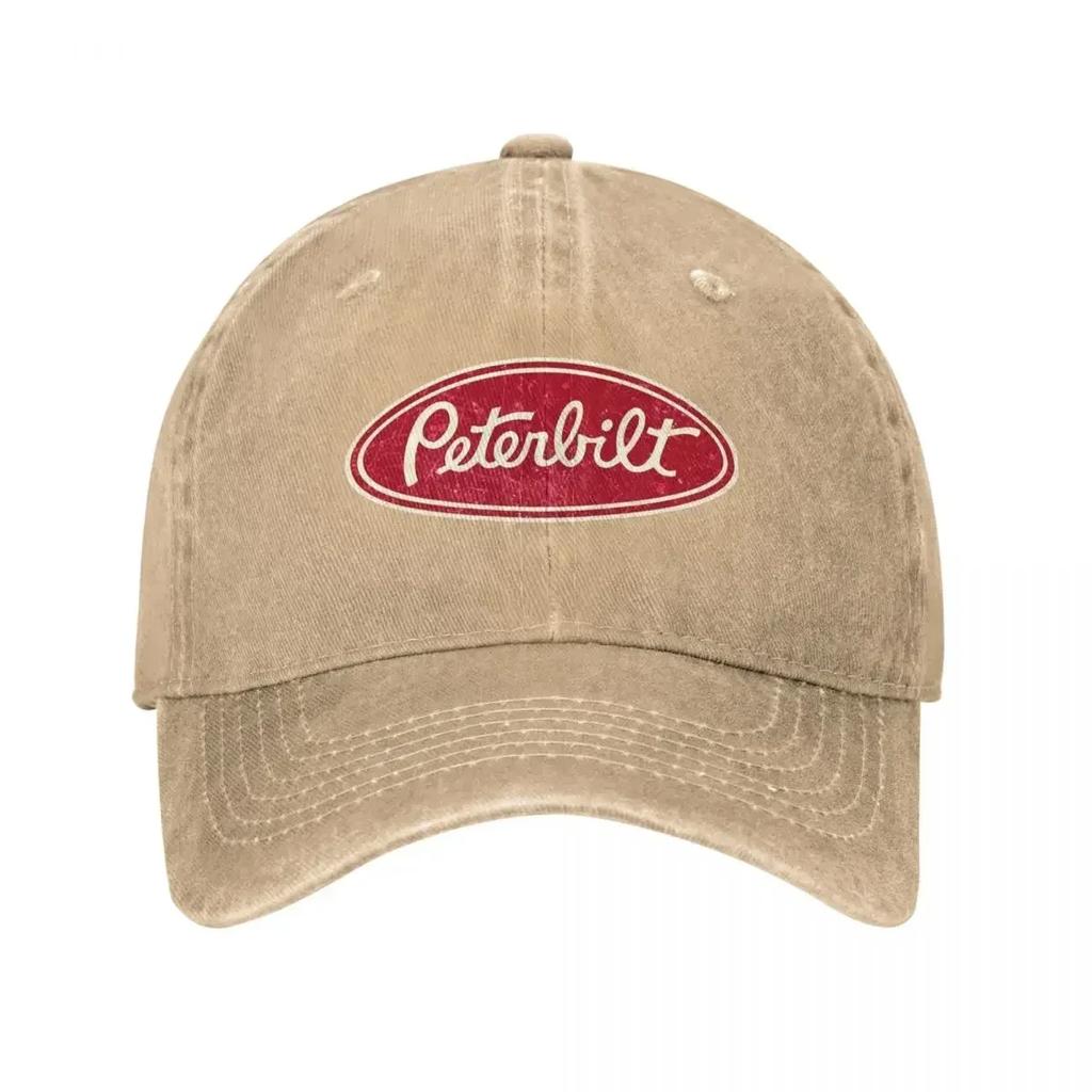 Peterbilt Truck Car Racing Vintage Unisex Style Baseball Cap Distressed Denim Washed Hats Cap Classic Outdoor Workouts Sun Cap