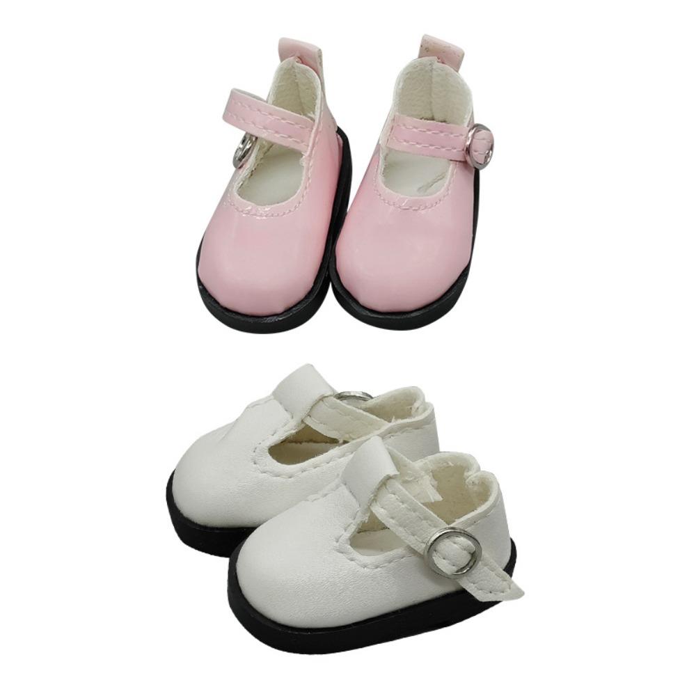 Leather Toy Shoes Flat Bottomed Leather Shoes Fashion Casual Shoes  1/6 Point Doll