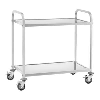 Catering Waiter Trolley, 2 Shelves, Up To 160 Kg, Stainless Steel