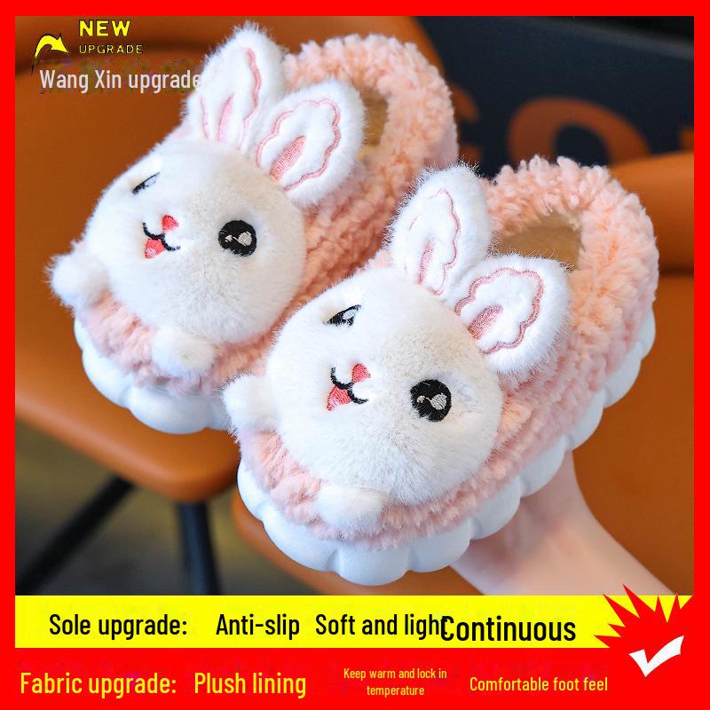 

Детские зимние тапочки Princess из нескользящего хлопка с теплым мехом для девочек и малышей upgraded version, Size 36/37 розовый