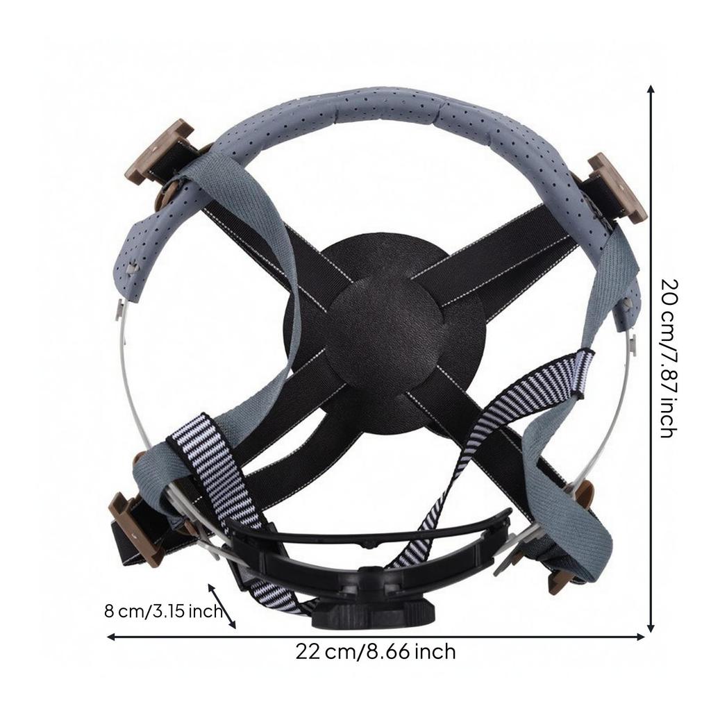 Helmet Suspension Liner with Four-Point Straps Replaceable for Industrial Work