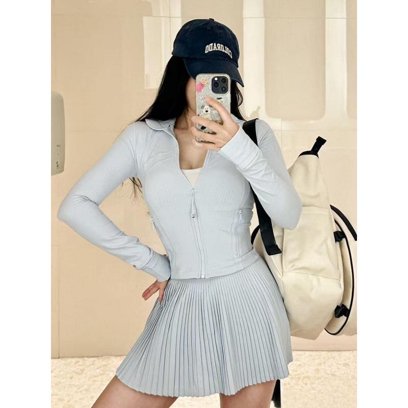 LULU Original Women s Quick-Dry High-Waisted Pleated Tennis Skirt with Anti-Exposure Shorts M