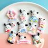 20/100PCSAmusement Park Big Eared Dog Resin Accessories, Cream Glue DIY Hair Accessories, Phone Cases, Shoe Buckles, Accessories