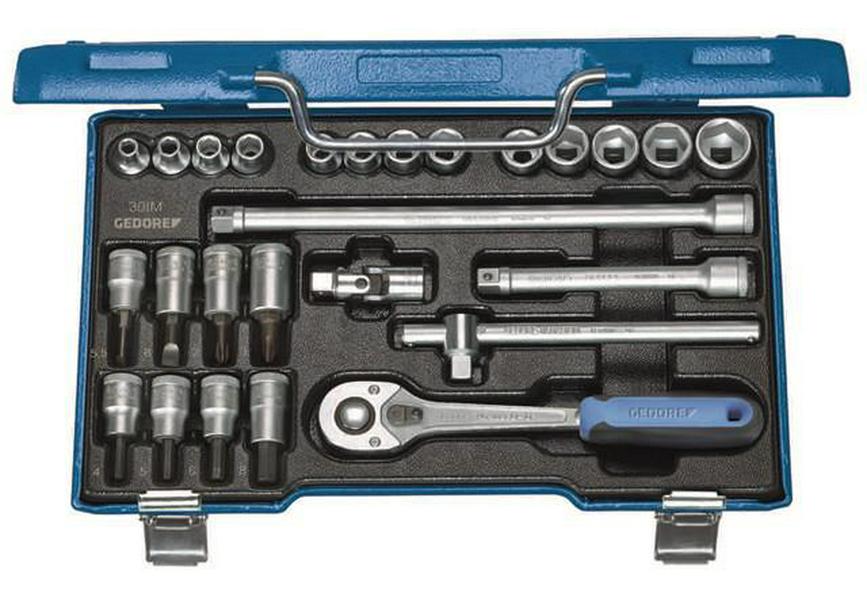 Gedore 6229740 3/8  Metric Ratchet Socket Set, 26 & 30 Pieces Others