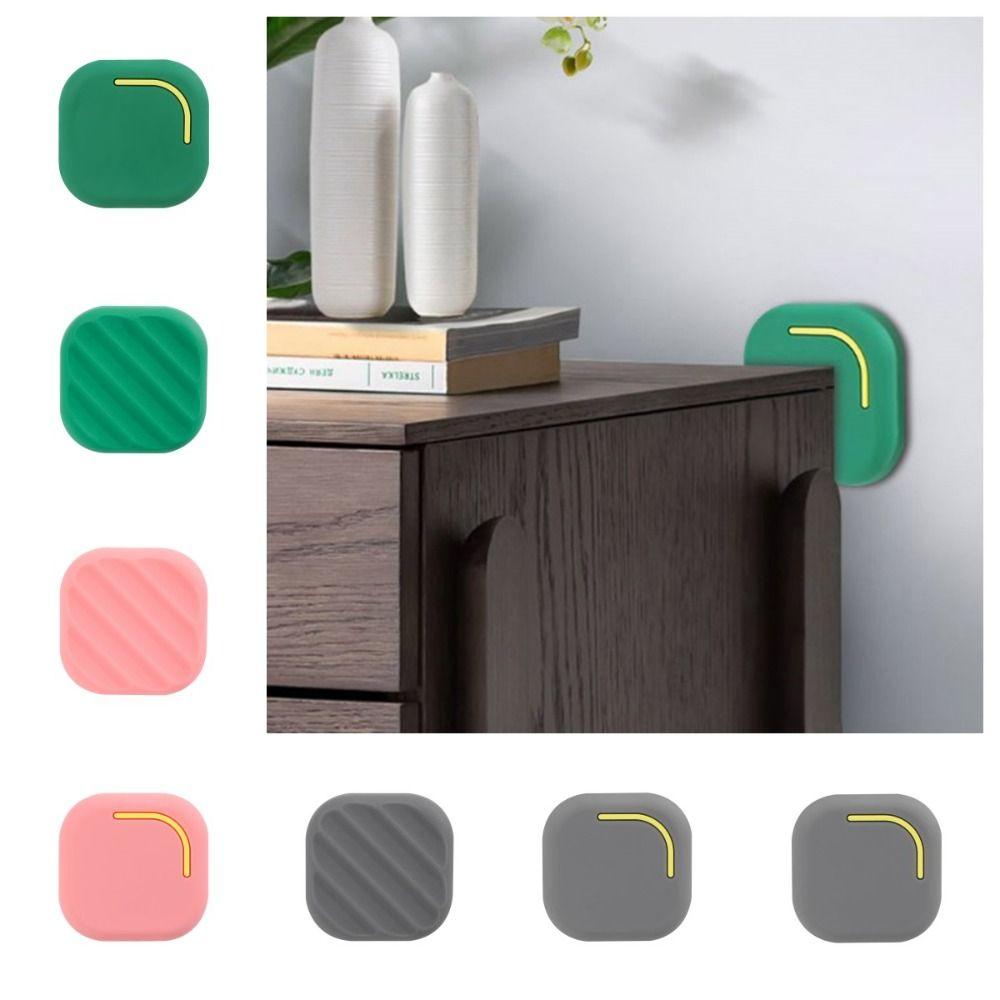 

Защитная накладка на стену, самоклеящаяся дверная накладка, современная дверная ручка, бампер для холодильника grey-A