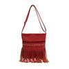 Retro Large-capacity Fringed Single-shoulder Bag, Personalized Tote Bag, Fashionable Crossbody Dumpling Bag