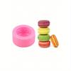 1pc French Style Macaron Cake Shaped Candle Mold, Pink, Delicate Details, Ideal for Handmade Candle Making, Perfect for Birthdays