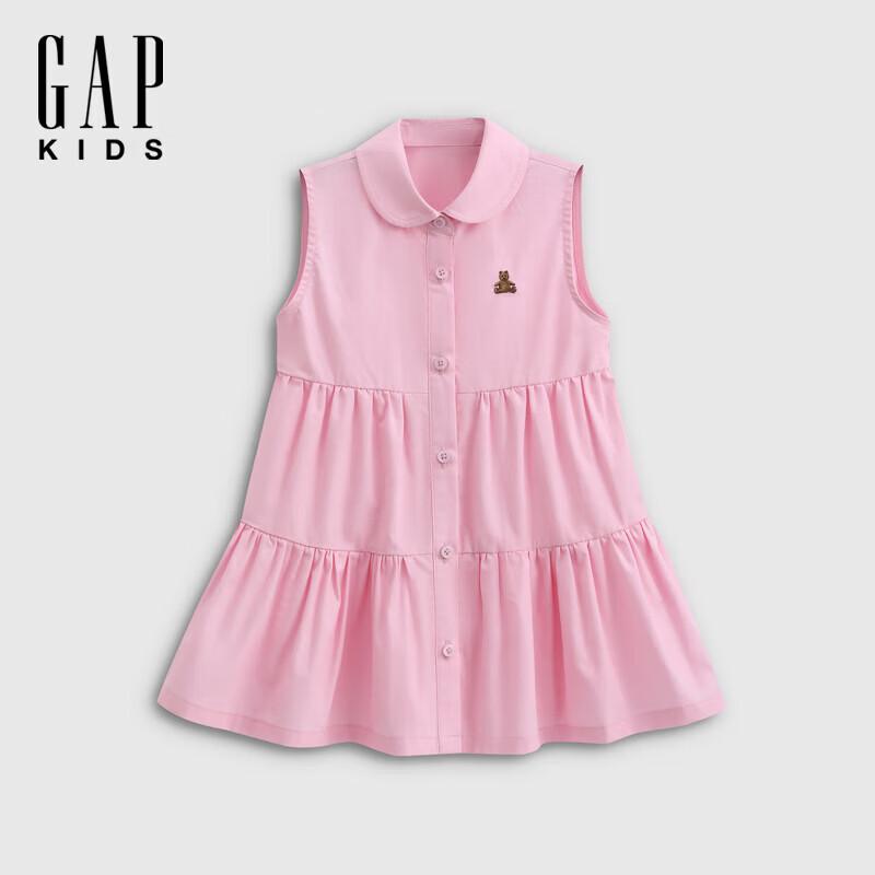 GAP Toddler Girls' Sleeveless Cotton Bear Shirt Dress